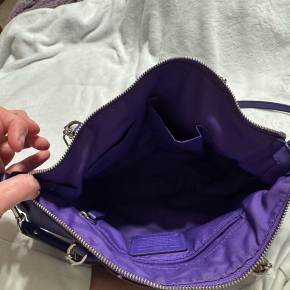 Coach Vibrant Purple Shoulder Bag - Picture 5 of 13